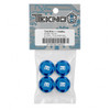 TKR5116BL Wheel Nuts (RC Logo, 17mm, serrated, BLUE anodized, M12x1.0, 4pcs)