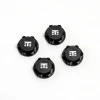 TKR5116BK Wheel Nuts (RC Logo, 17mm, serrated, BLACK anodized, M12x1.0, 4pcs)