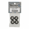 TKR5116BK Wheel Nuts (RC Logo, 17mm, serrated, BLACK anodized, M12x1.0, 4pcs) Coast 2 Coast RC