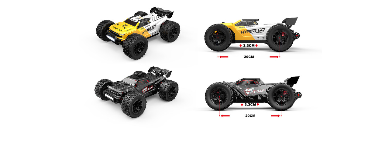 MJX 1/14 Hyper Go 4WD Off-Road Brushless RC Truggy (Model 14207