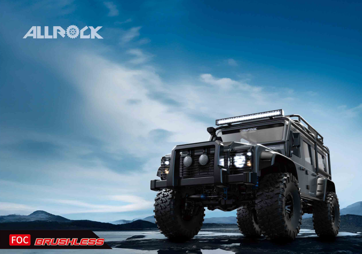 MJX 1/8 Allrock 4WD Brushless RC Crawler (Blue)