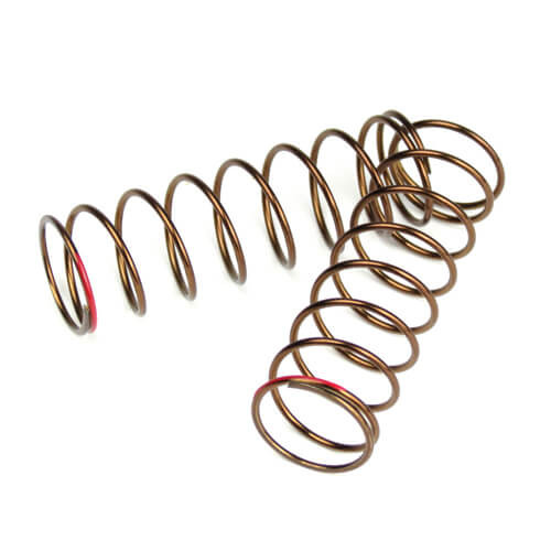 TKR7247 Shock Spring Set (rear, 1.3x8.875, 3.22lb/in, 63mm, red) Coast 2 Coast RC