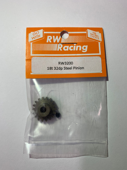 RW Racing 32P, 18T, 3mm Shaft Pinion Coast 2 Coast RC