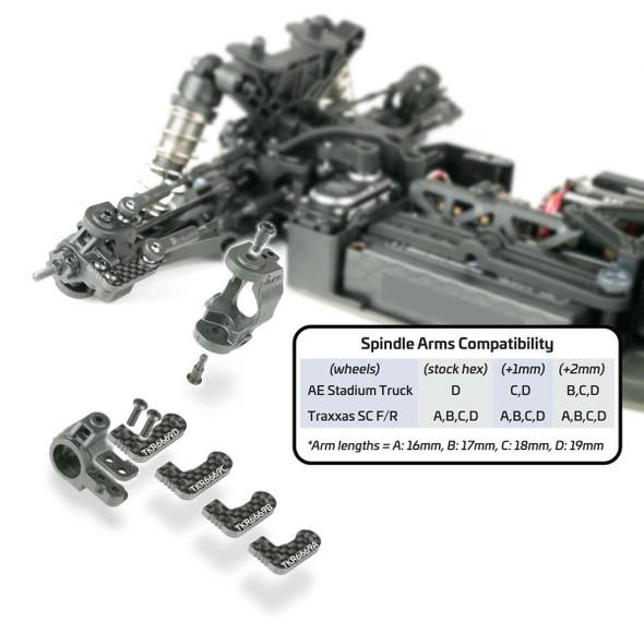 TKR6669C Spindle Arms (L/R, EB/ET410, requires TKR6553X, Type C)