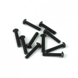 TKR1407 M3x16mm Button Head Screws (black, 10pcs) Coast 2 Coast RC