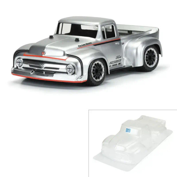 PROLINE 1/10 1956 FORD F100 ST TRUCK CLEAR BODY, SLASH 2WD / 4WD, & Tekno SCT Coast 2 Coast RC