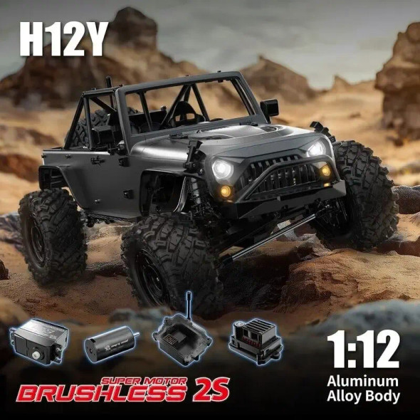 MJX 1/12 HYPER GO H12Y 4wd Off-Road Brushless 2s RC Crawler Coast 2 Coast RC