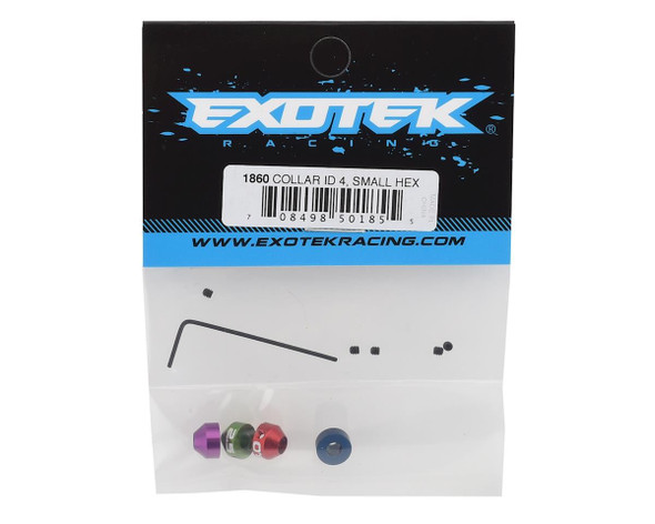 Exotek Collar Set for Hudy,Protek or similar sized Tools (Metric) 1.5mm,2.0mm,2.5mm and 3.0mm.