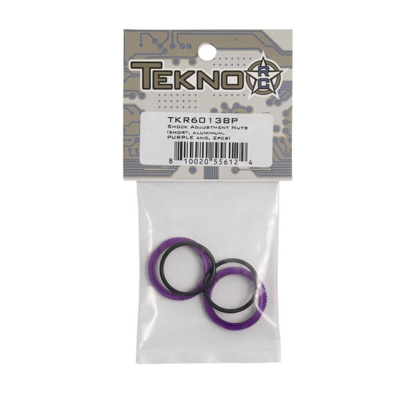 TKR6013BP – Shock Adjustment Collars (short, aluminum, PURPLE ano, 2pcs)