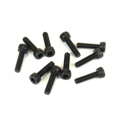 TKR1524 M3x12mm Cap Head Screws (black, 10pcs) Coast 2 Coast RC
