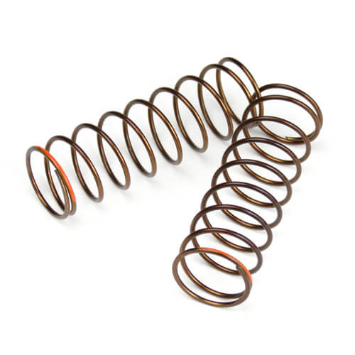 TKR7246 Shock Spring Set (rear, 1.3x9.375, 3.01lb/in, 63mm, orange) Coast 2 Coast RC