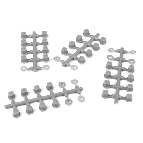 TKR6544B Hinge Pin Inserts, Wheelbase Shims (requires TKR6523HD pins, EB/ET410)13 Coast 2 Coast RC