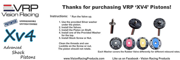 VRP Pistons XV4 8 Hole 1.3mm (2 x Pistons.) for 1/8th Tekno - Kyosho - Sworks - AE - Sparko Coast 2 Coast RC