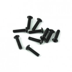 TKR1404 M3x12mm Button Head Screws (black, 10pcs) Coast 2 Coast RC