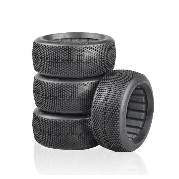 TZO 201 Car Set (Tires + Inserts), Medium Coast 2 Coast RC