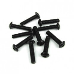 TKR1448 M4x18mm Button Head Screws (black, 10pcs) Coast 2 Coast RC