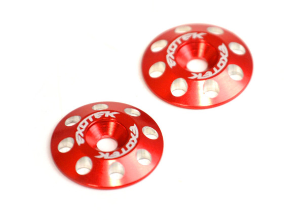 Exotek Flite Wing Buttons V2, 6061, 2 pack, Red