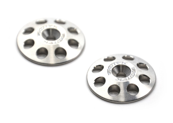 Exotek 1/8 XL Wing Buttons, Titanium (2) (1/8 size) Coast 2 Coast RC