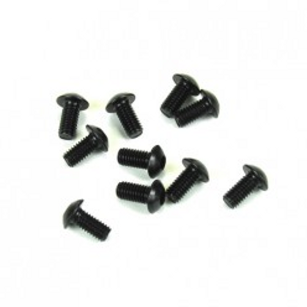 TKR1401 M3x6mm Button Head Screws (black, 10pcs) Coast 2 Coast RC