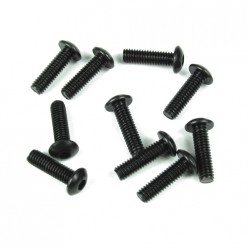 TKR1445 M4x14mm Button Head Screws (black, 10pcs) Coast 2 Coast RC