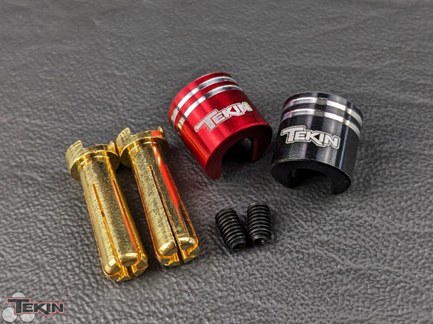 Tekin Aluminum XL Bullet Grips w/ 5mm High Power Bullet Connectors Coast 2 Coast RC