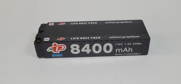 Intellect 8400 mah 7.6v 120c Platinum Series Lipo Battery - Std Stick - INTL8400-2S-MC3 Coast 2 Coast RC