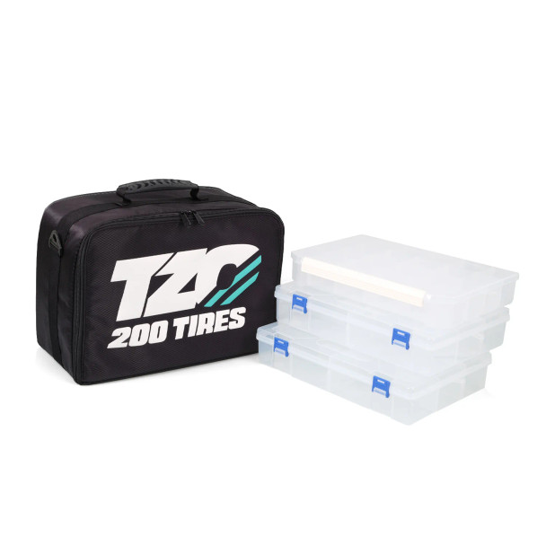 TZO Tool Bag (Black) with 3 Tool Boxes (2+1)