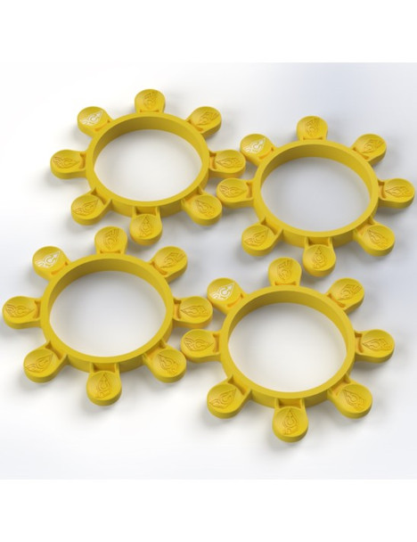 RC-Project Tire Gluing Rubber Bands, Yellow