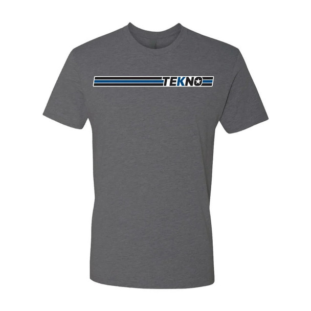 Tekno RC T-Shirt (Classic T Logo, heavy metal heather) (X-Large)