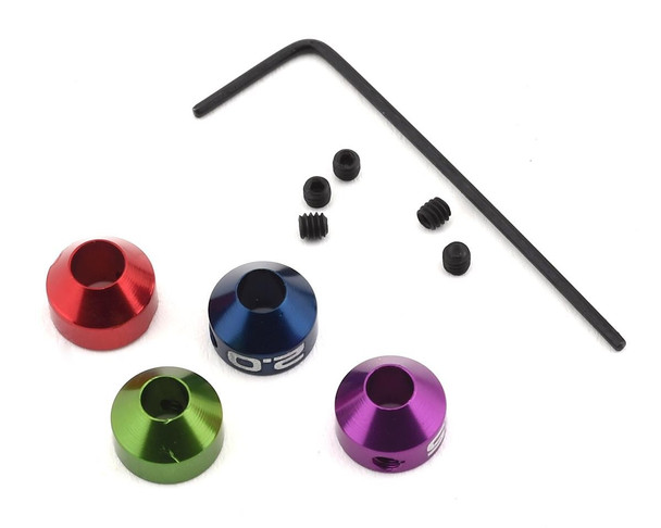 Exotek Collar Set for Hudy,Protek or similar sized Tools (Metric) 1.5mm,2.0mm,2.5mm and 3.0mm.