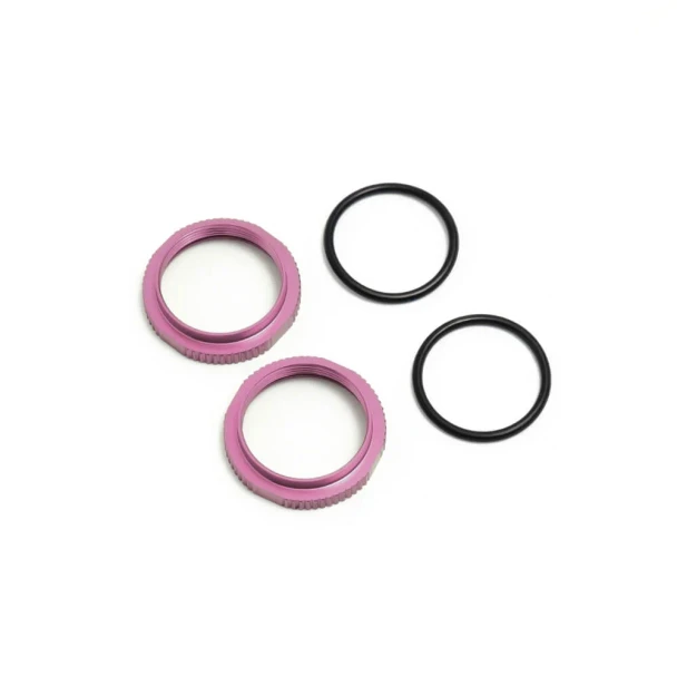 TKR6013BN – Shock Adjustment Collars (short, aluminum, PINK ano, 2pcs)