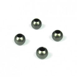 TKR5049A Pivot Balls (6.8mm, no flange, sway bars, shock ends, aluminum, 4pcs) Coast 2 Coast RC