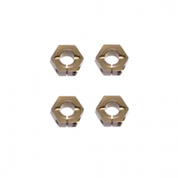 TKR1654X 12mm Aluminum Hex Adapters for Tekno ET410 /EB410 +1mm/SCT410, Slash/Stampede M6 Driveshafts and AE SC10 4x4 Coast 2 Coast RC