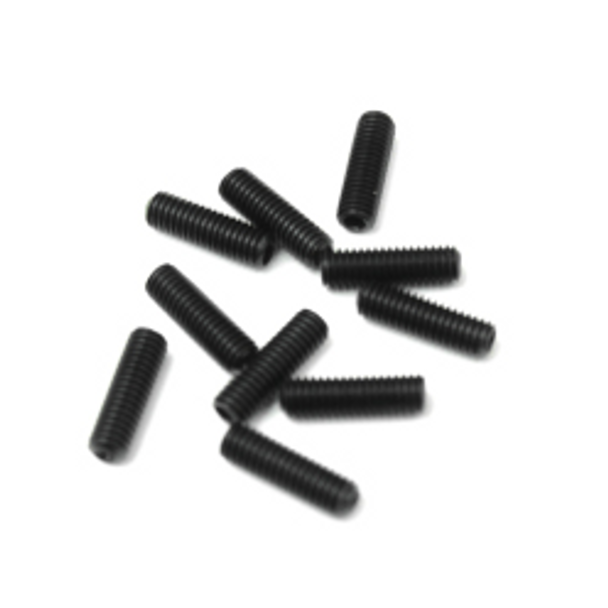 TKR1605 M3x10mm Set Screws (black, 10pcs) Coast 2 Coast RC