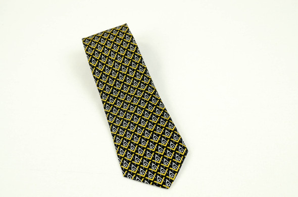 Black Silk Tie OCG Compass & G