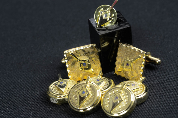 Gold Trowel / 5 Pc Button Cover Set