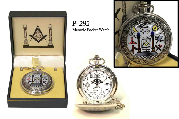 Masonic Tool Pocket Watch