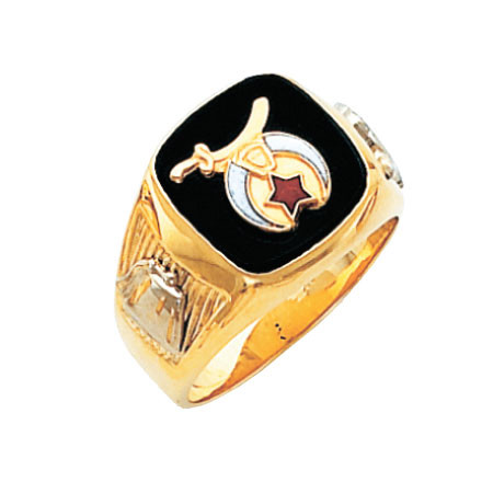 Shriners Stone Ring - HOM492SH
