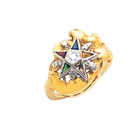 O.E.S. Gold Ring - MAS2081ES