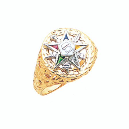 O.E.S. Gold Ring - GLC239ES