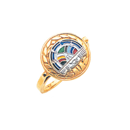 O.E.S. Gold Ring - GLC266