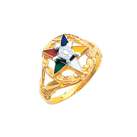 O.E.S. Gold Ring - HOM313ES