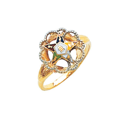 O.E.S. Gold Ring - HOM344ES
