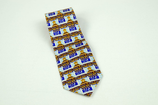 Silk Temple Tie with Working Tools