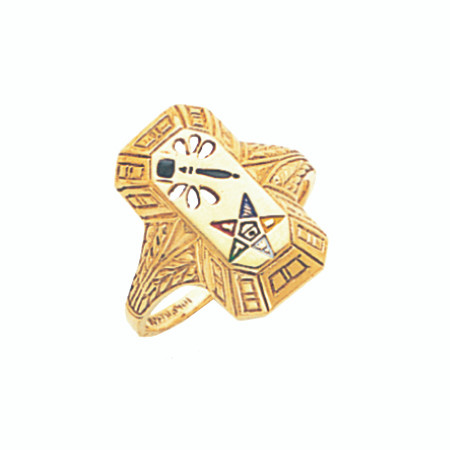 O.E.S. Gold Ring - GLC109PM