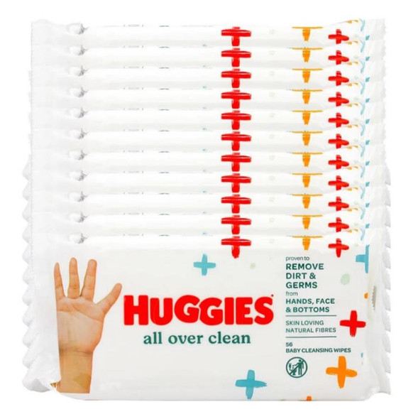 Huggies All Over Clean Wipes.  10 packages of 56 wipes each.