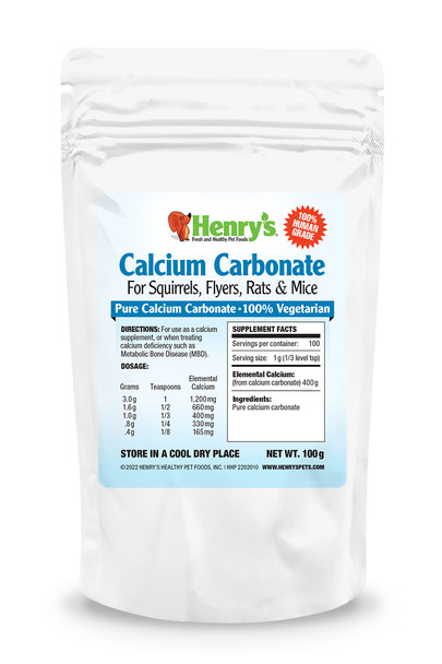 Calcium Carbonate Powder 100 g - for Calcium Deficiency (MBD)