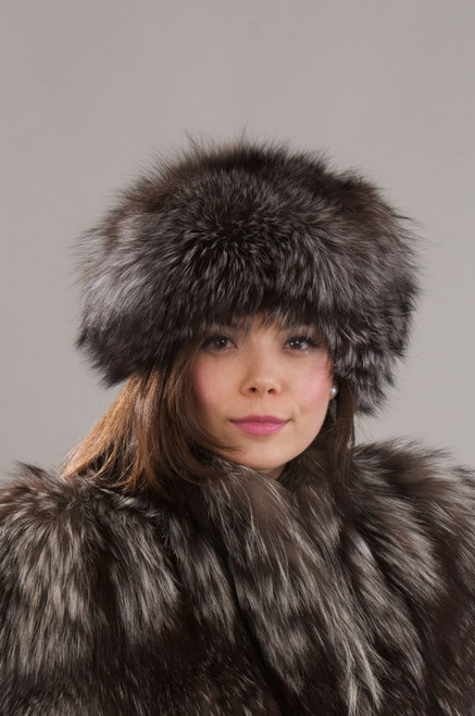 Silver Fox Fur Hat | Fox Fur Accessories | V Furs London