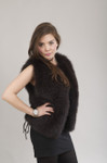 Feathered Fox Brown Gilet