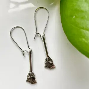 Earrings Witches Broom inspired living
